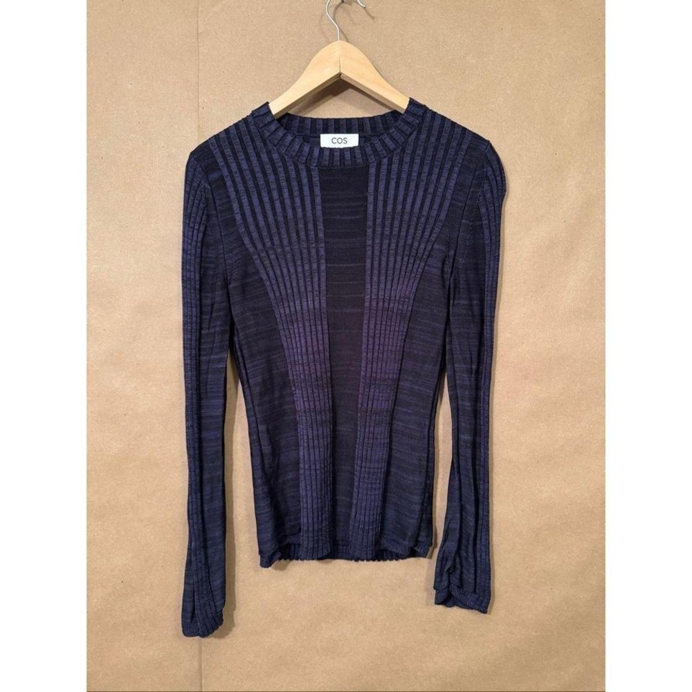 COS Long Sleeve Sheer Sweater Top